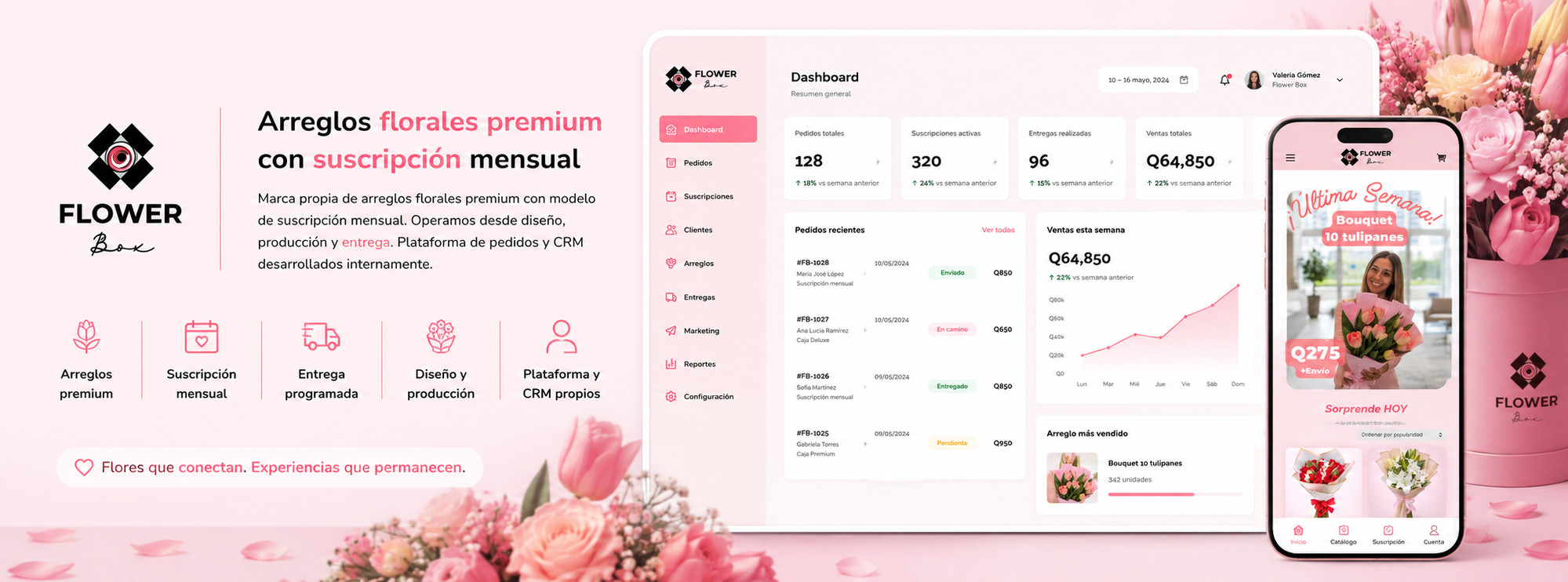 Flower Box — Arreglos florales premium con suscripción